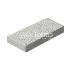 Тротуарная плитка 500х250х60, белая на камне