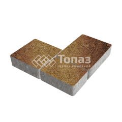 Тротуарная плитка Новый город, каир на камне, 4 см