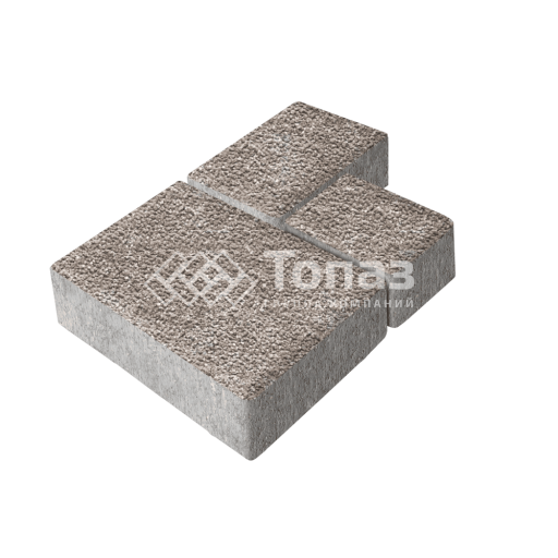 Тротуарная плитка Бергамо, сахара с гранитной крошкой, 6 см