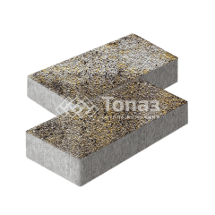 Тротуарная плитка 600х300х60, агат желтый с мраморной крошкой