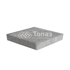 Тротуарная плитка Ромб, серо-белая с мраморной крошкой, 6 см