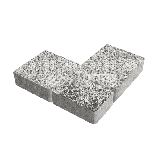 Тротуарная плитка Новый город, аляска белая, 8 см