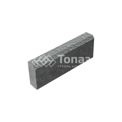 Камень бортовой БР 50.20.8, серый с мраморной крошкой