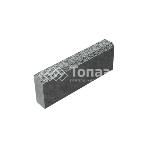 Камень бортовой БР 50.20.8, серый с мраморной крошкой