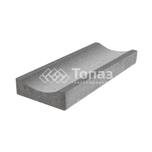 Водоотводный лоток 500х205х65 мм, серый в полном окрасе