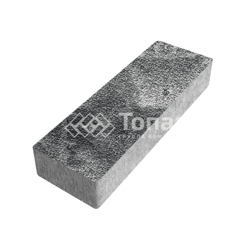 Тротуарная плитка 300х100х60, черно-белая с мраморной крошкой