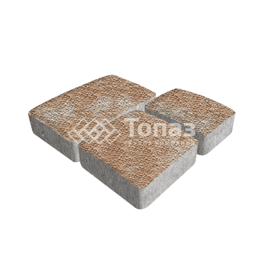 Тротуарная плитка Брук, сансет с мраморной крошкой, 4 см