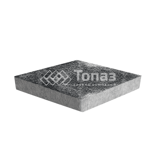 Тротуарная плитка Ромб, черно-белая с мраморной крошкой, 6 см