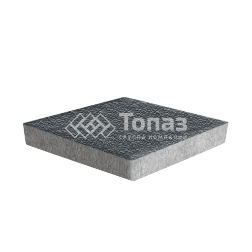 Тротуарная плитка Ромб, черная с гранитной крошкой, 6 см