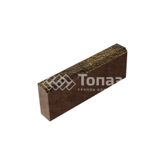 Камень бортовой БР 50.20.8, осень с мраморной крошкой, коричневое основание