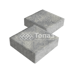 Тротуарная плитка Квадрат 200х200х60, аква на камне