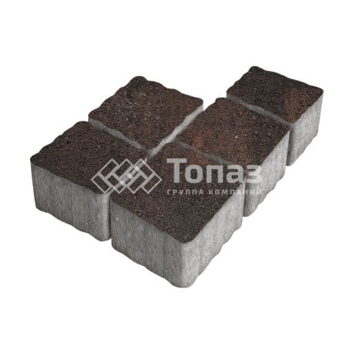 Тротуарная плитка Антик, кармен, 4 см