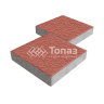 Тротуарная плитка Квадрат 500х500х70, красная с гранитной крошкой