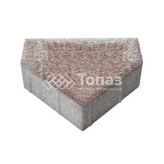 Тротуарная плитка Тиара, хаски с гранитной крошкой, 6 см