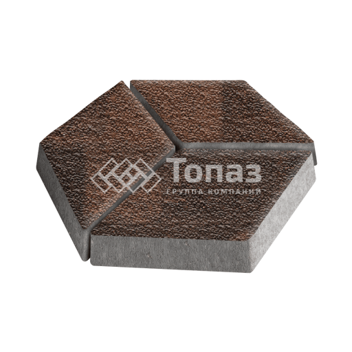 Тротуарная плитка Ромб, сорренто с мраморной крошкой, 6 см