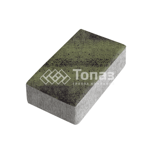 Тротуарная плитка Брусчатка, янтарь, 6 см