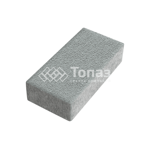 Тротуарная плитка 200х100х80, серая на камне