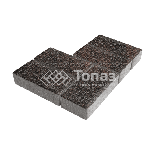 Тротуарная плитка 200х100х100, кармен с гранитной крошкой