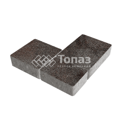 Тротуарная плитка Новый город, мокко на камне, 6 см