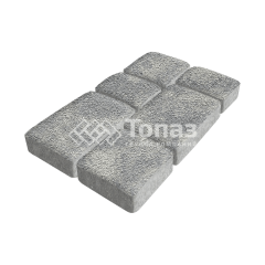 Тротуарная плитка Брук, аква на камне, 6 см