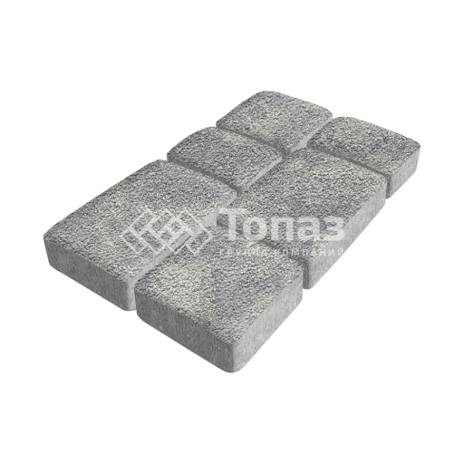 Тротуарная плитка Брук, аква на камне, 6 см