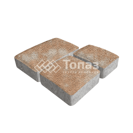 Тротуарная плитка Брук, сансет на камне, 6 см