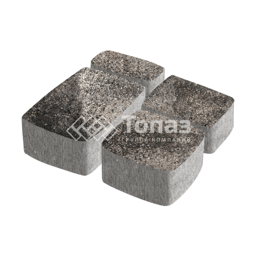 Тротуарная плитка Классико, агат коричневый, 4 см