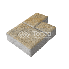 Тротуарная плитка Бергамо, особая серия на камне, 6 см