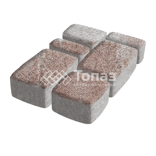 Тротуарная плитка Классико, хаски на камне, 4 см