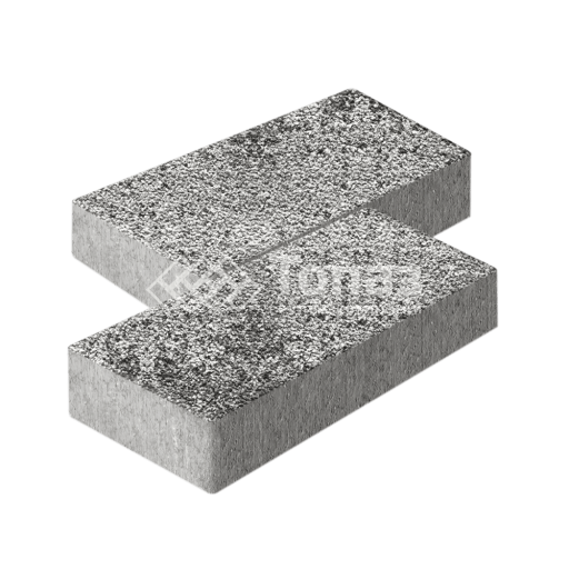 Тротуарная плитка 600х300х60, аляска белая с мраморной крошкой