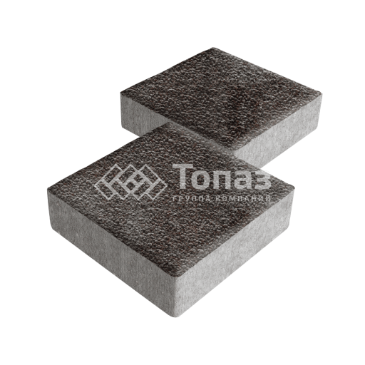 Тротуарная плитка Квадрат 200х200х60, мокко с гранитной крошкой