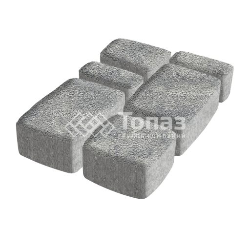 Тротуарная плитка Классико, аква на камне, 6 см