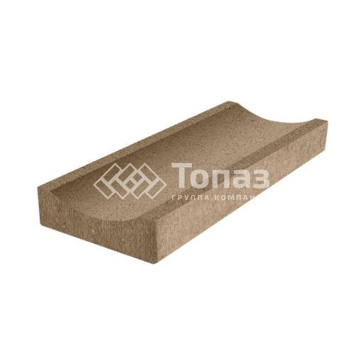 Водоотводный лоток 500х205х65 мм, светло-коричневый в полном окрасе