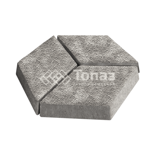 Тротуарная плитка Ромб, неаполь с гранитной крошкой, 6 см