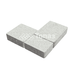 Тротуарная плитка Новый город, белая, 4 см