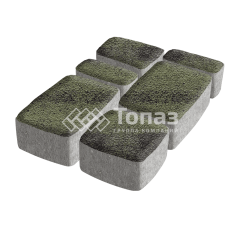 Тротуарная плитка Классико, янтарь на камне, 4 см