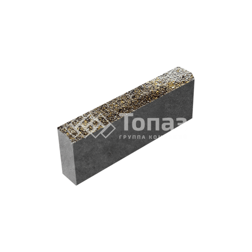 Камень бортовой БР 50.20.8, агат желтый с мраморной крошкой