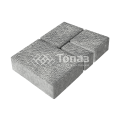 Тротуарная плитка Мюнхен, аква с мраморной крошкой, 4 см