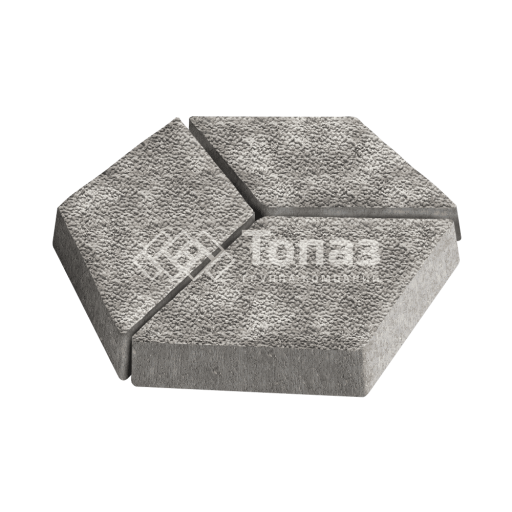 Тротуарная плитка Ромб, неаполь с мраморной крошкой, 6 см