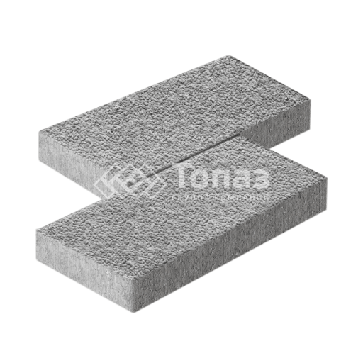 Тротуарная плитка 500х250х60, серо-белая с гранитной крошкой