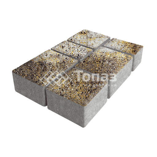 Тротуарная плитка Лэндхаус, агат желтый, 8 см