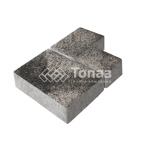 Тротуарная плитка Бергамо, агат коричневый на камне, 6 см