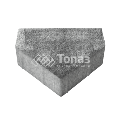 Тротуарная плитка Тиара, антрацит на камне, 6 см