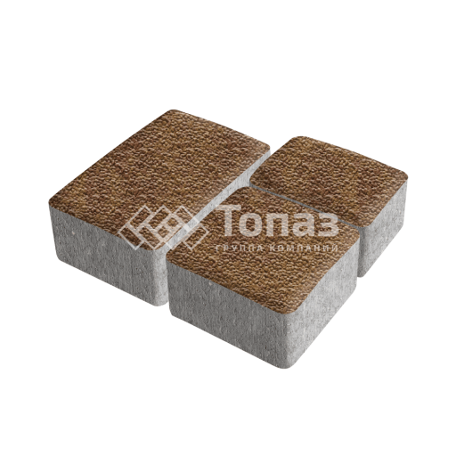 Тротуарная плитка Старый город, листопад с мраморной крошкой, 4 см