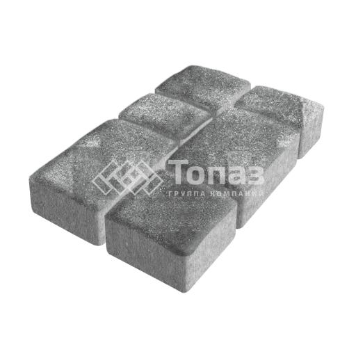 Тротуарная плитка Старый город, антрацит, 6 см