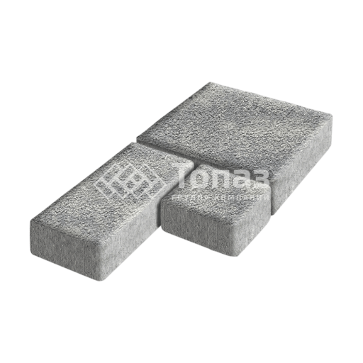 Тротуарная плитка Рубико, аква на камне, 6 см