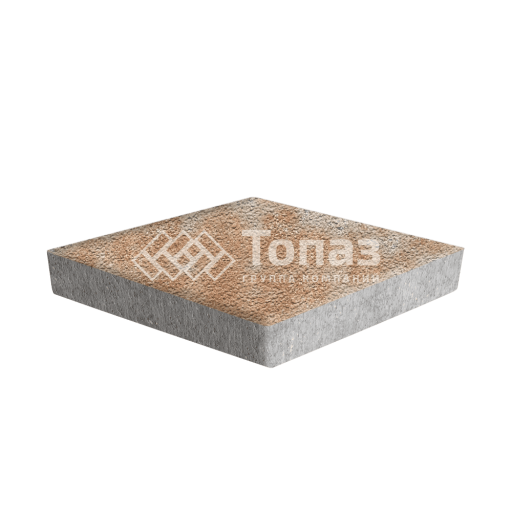 Тротуарная плитка Ромб, сансет на камне, 6 см