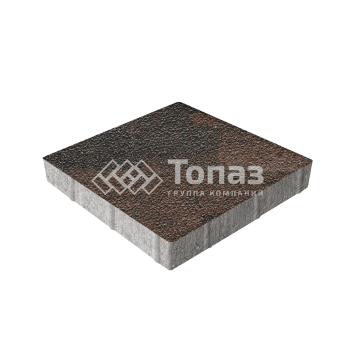 Тротуарная плитка Квадрат 400х400х60, конго на камне