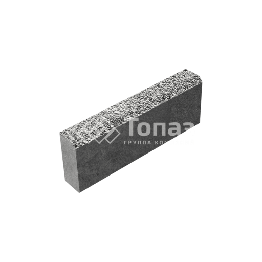 Камень бортовой БР 50.20.8, аляска белая с мраморной крошкой