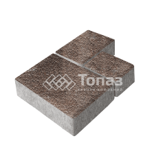 Тротуарная плитка Бергамо, яшма с гранитной крошкой, 6 см